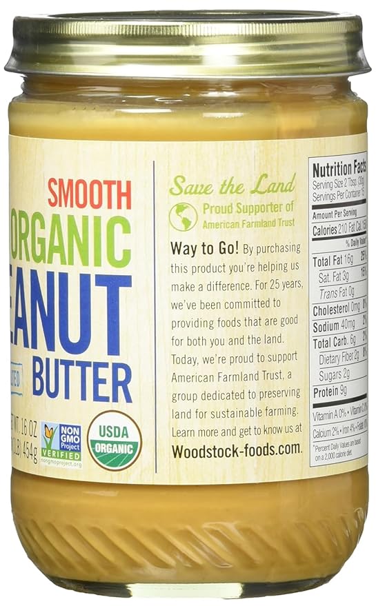 Mantequilla de Maní Crujiente Orgánica 16 oz miniatura 2