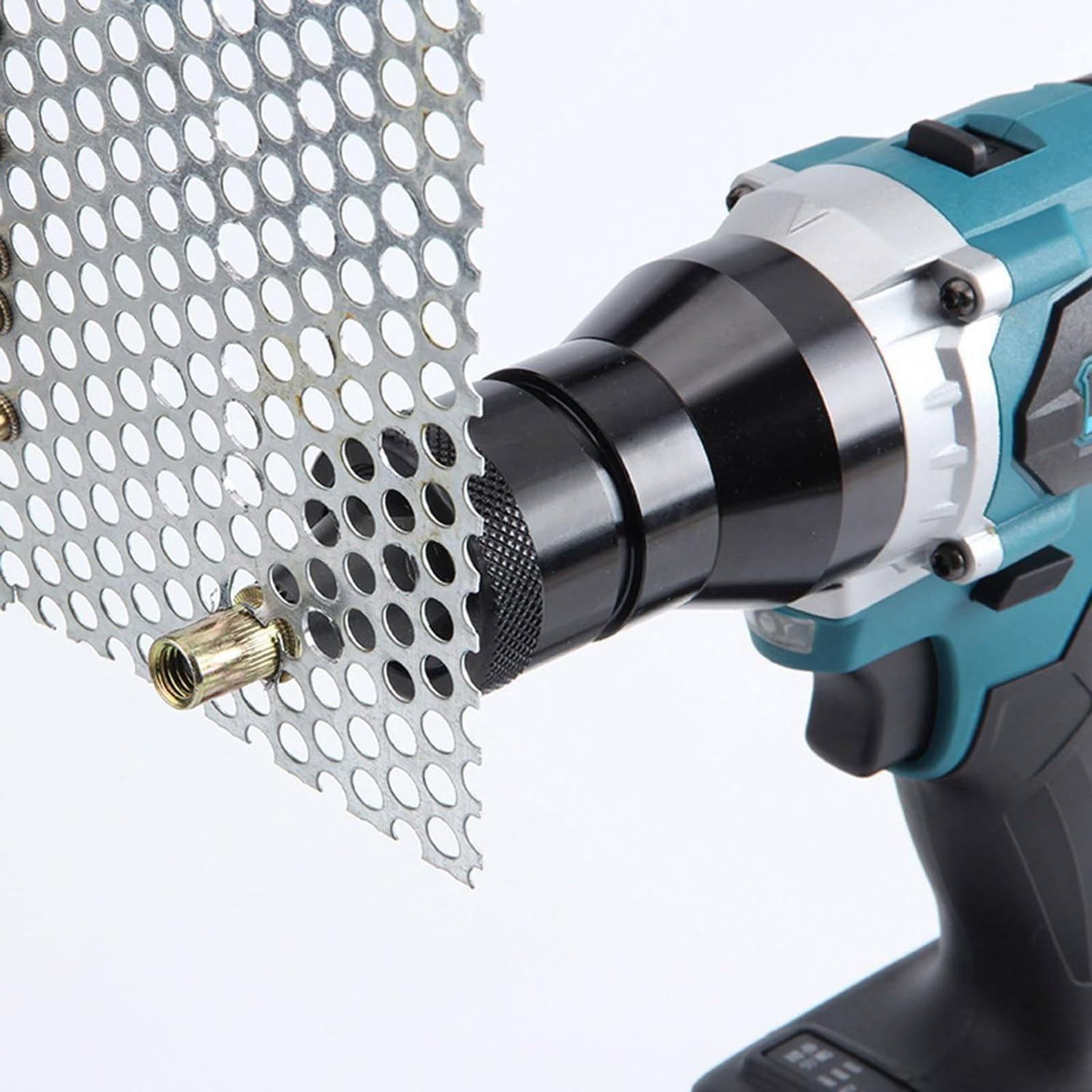 Pistola Remachadora eléctrica inalámbrica, Pistolas remachadoras automáticas, Herramienta Manual de Tuerca Remachadora automática LED con batería de 5.2 Ah, para Tuercas M3/M4/M5/M6/M8/M10/M12