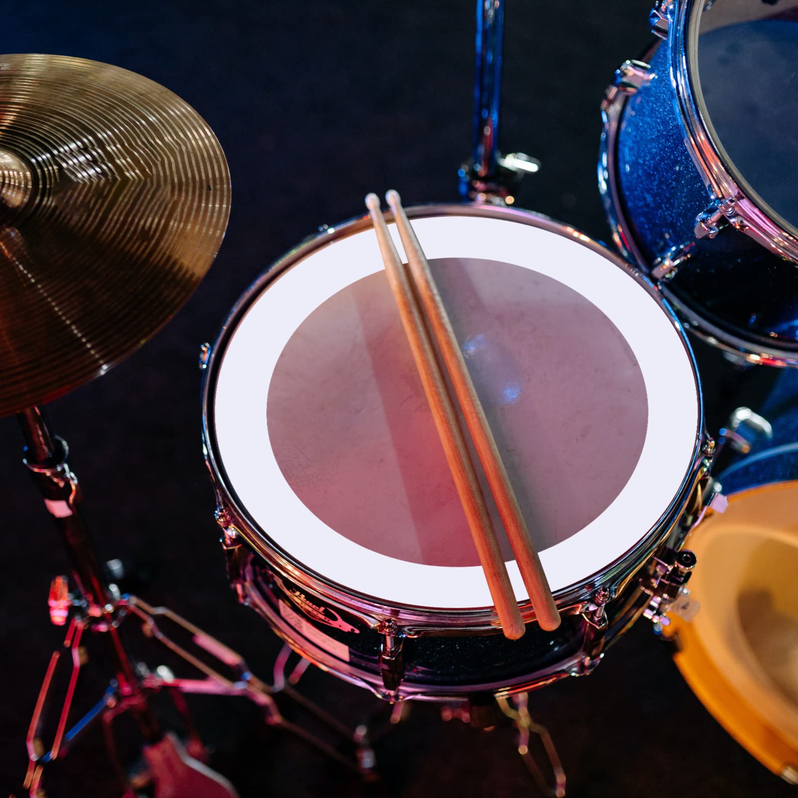 Roller Drum Kit Silencer 4pcs Drum Mufflers Dampening Drum Mute Rings Kit Snare