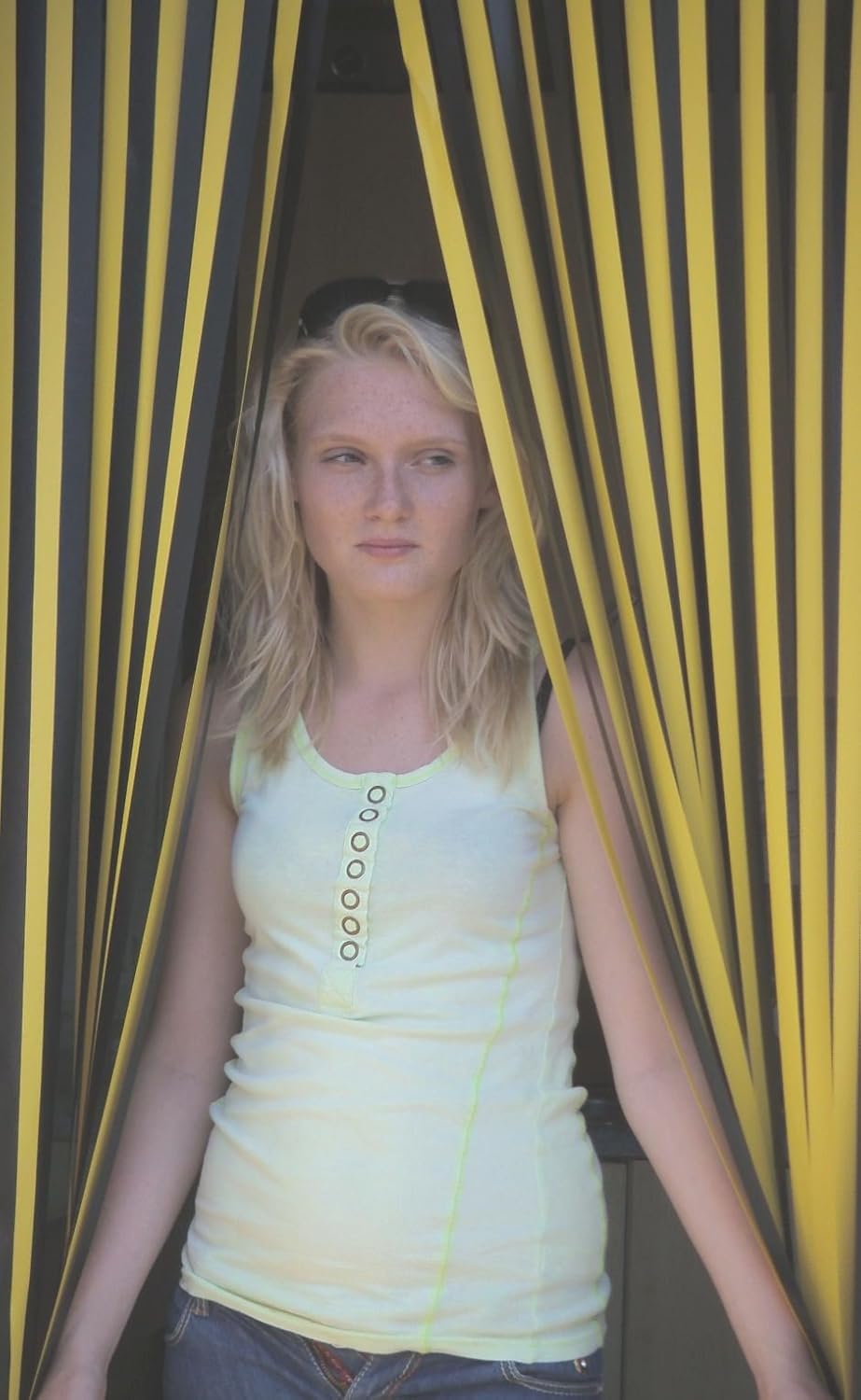 Holland Plastics Original Brand Heavy Duty Bug Strip Blind Complete with Hooks for Plastic Door Frames 80Cm Blue Liquorice