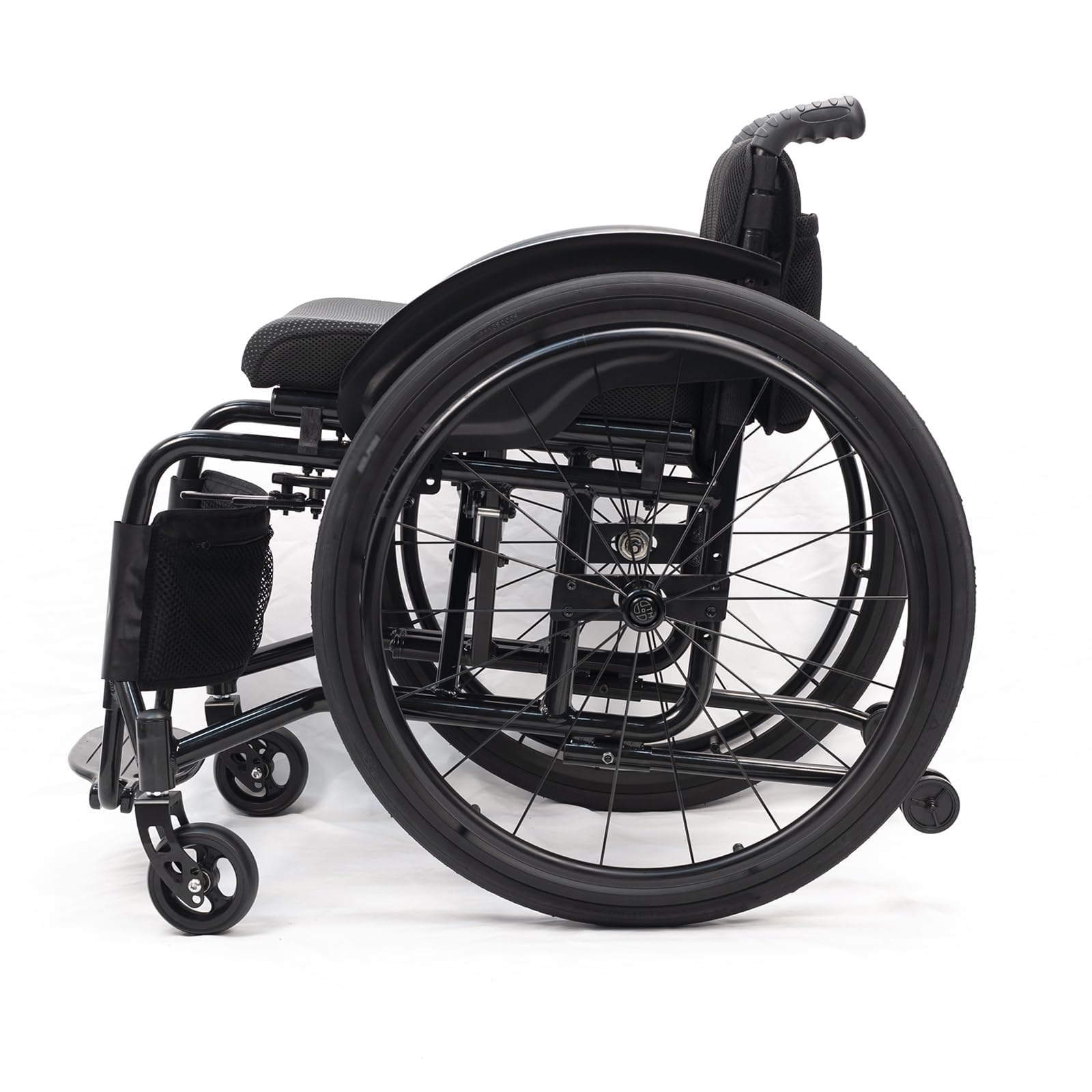 Silla De Ruedas Deportiva Ultraligera Todoterreno para Adultos, Reposapiés Y Altura del Asiento Ajustables, Plegable, Fácil De Desmontar, Capacidad De Carga De 100 Kg. 42cm-A