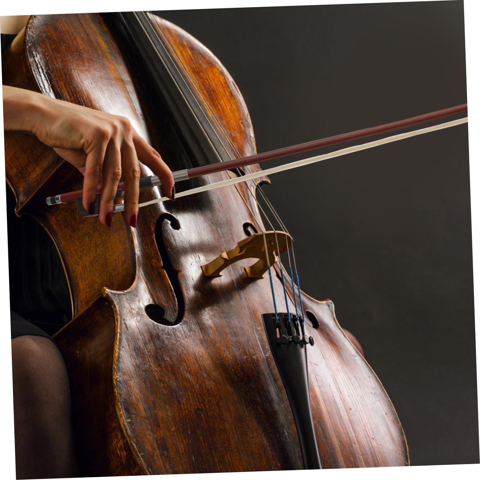 Didiseaon Archetto per Violoncello in Materiale Sintetico, Bilanciato e Confortevole, per Studenti e Principianti Aspetto Semplice e Peso Moderato