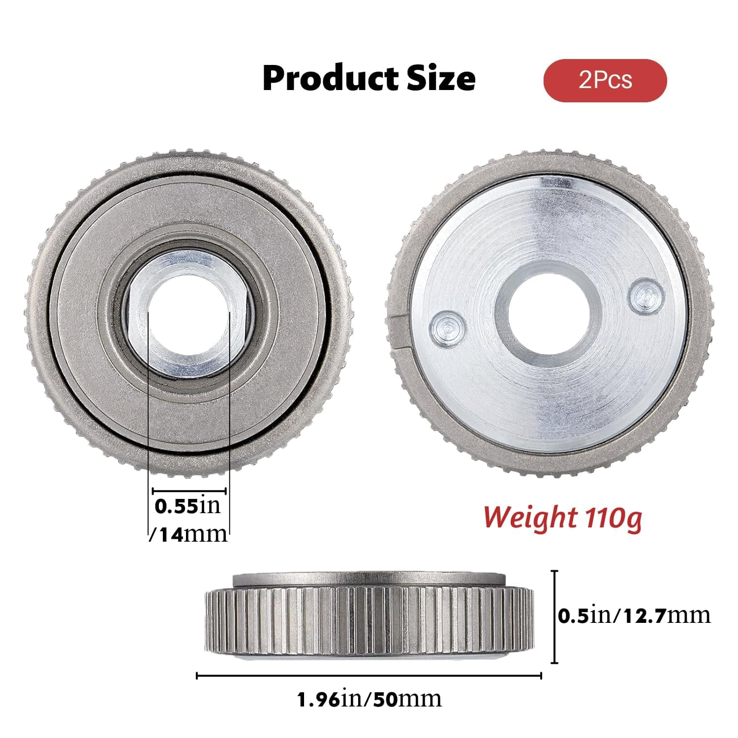 Dado A Serragio Rapido HERZO Per Smerigliatrice Angolare - Filetto M14 - Foto 4