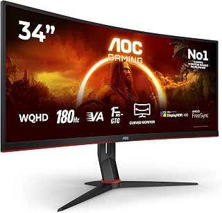 AOC G2 CU34G2XP/BK écran plat de PC 86,4 cm (34") 3440 x 1440 pixels