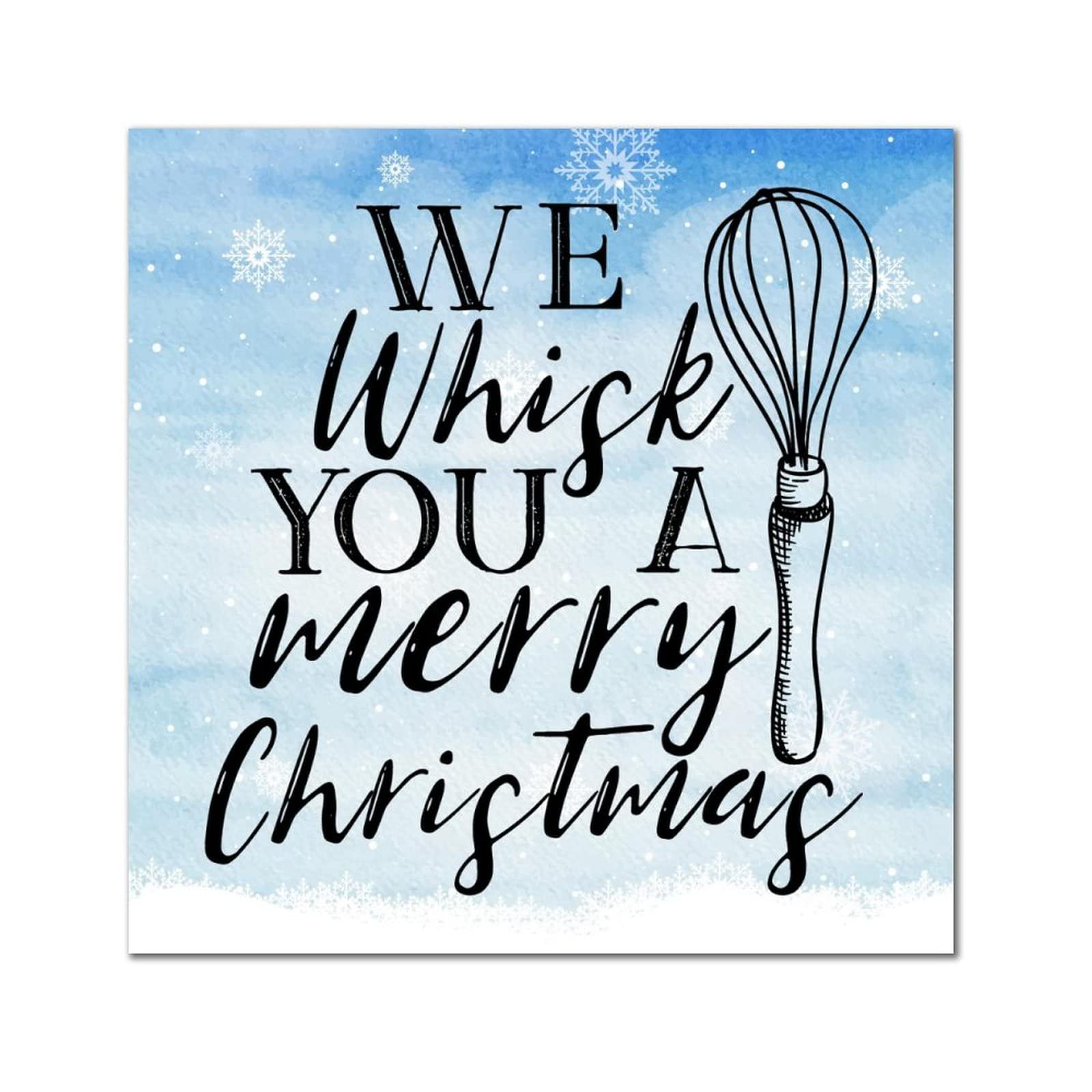 Plaque en bois Merry Christmas pour cuisine et salon rétro - 7