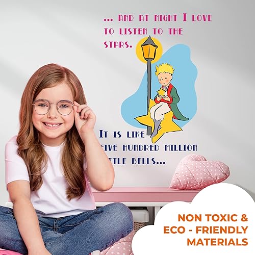 Miniatura 6 de Decoración de pared para niños con cita de El Principito  Serie EGD X El Principito  Calcomanías de pared  Calcomanía de pared para bebé niña y niño