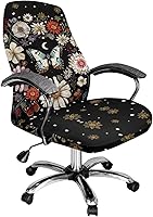 Vista 16 de Xoenoiee Fundas para silla de oficina con estampado de rayas de tigre, funda elástica para silla de juegos de computadora, fundas universales