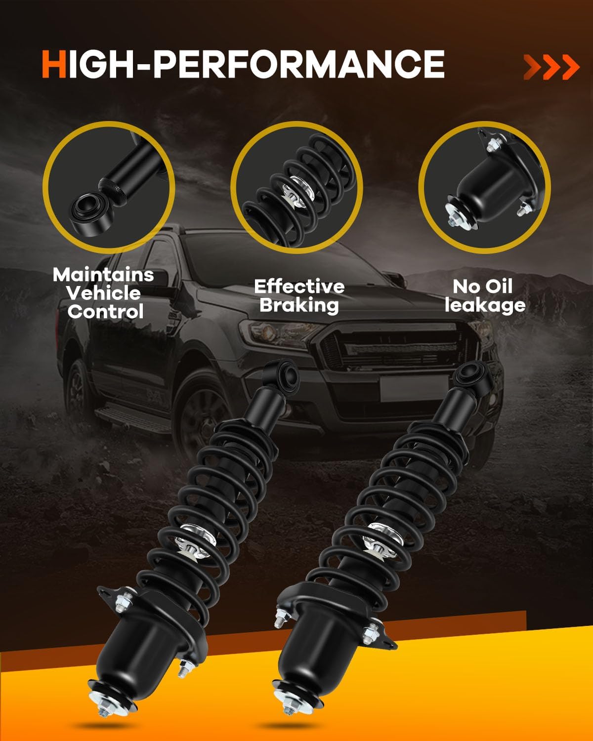Spring Strut Assembly,OCPTY Complete Struts Shocks Fits 2003-2008 for Pontiac Vibe, 2003-2008 for Toyota Corolla, 2003-2008 for Toyota Matrix 171373L 171373R Replace Strut