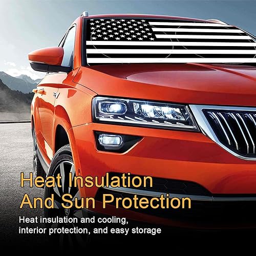 Miniatura 7 de Parasol para parabrisas de automóvil con bolsa de almacenamiento, parasol plegable para parabrisas de la mayoría de automóviles, SUV, camiones,