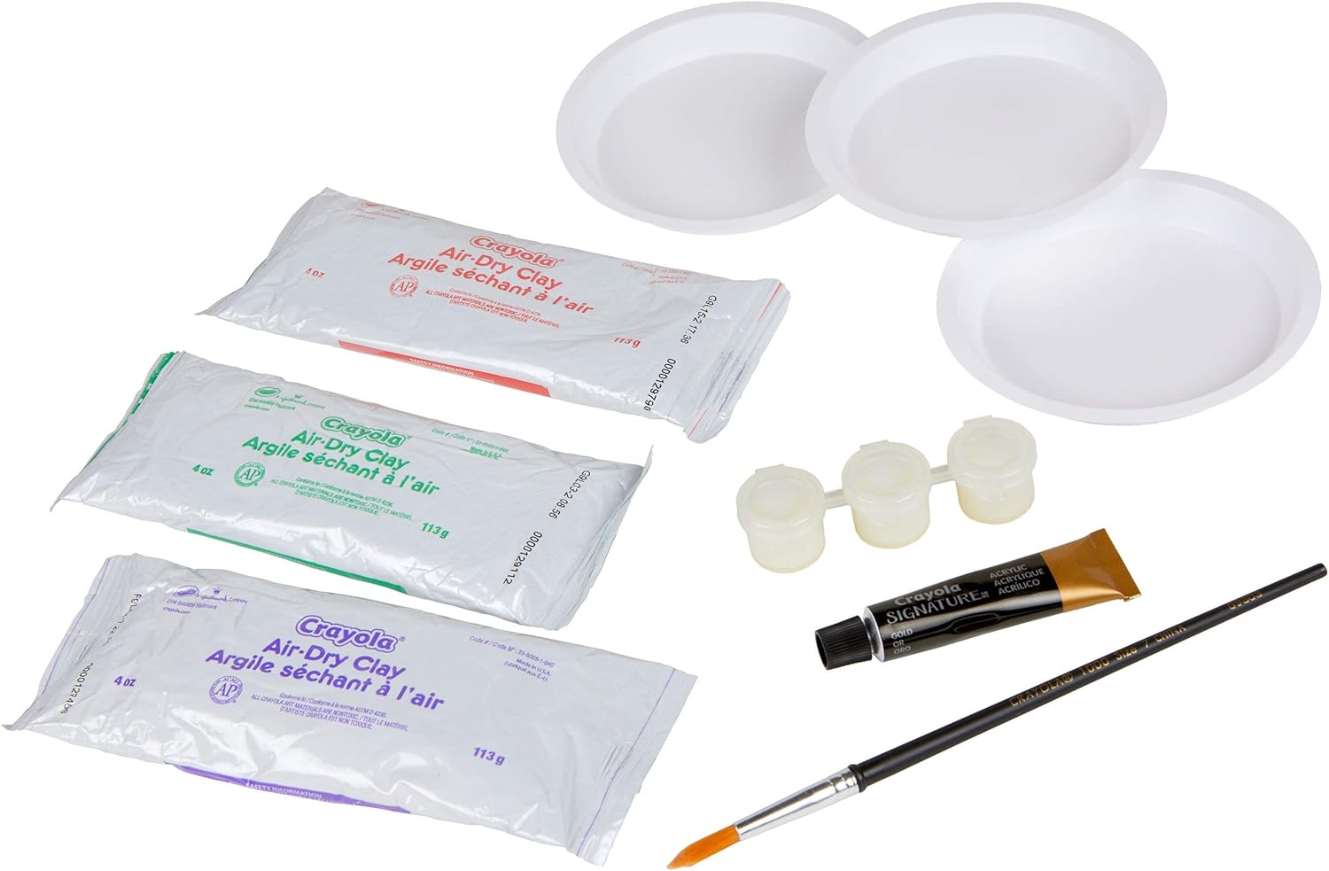 Crayola DIY Trinket Tray, Versatile Catchall Dish, Unique Gifts for Mom, 8 Pieces : Everything Else