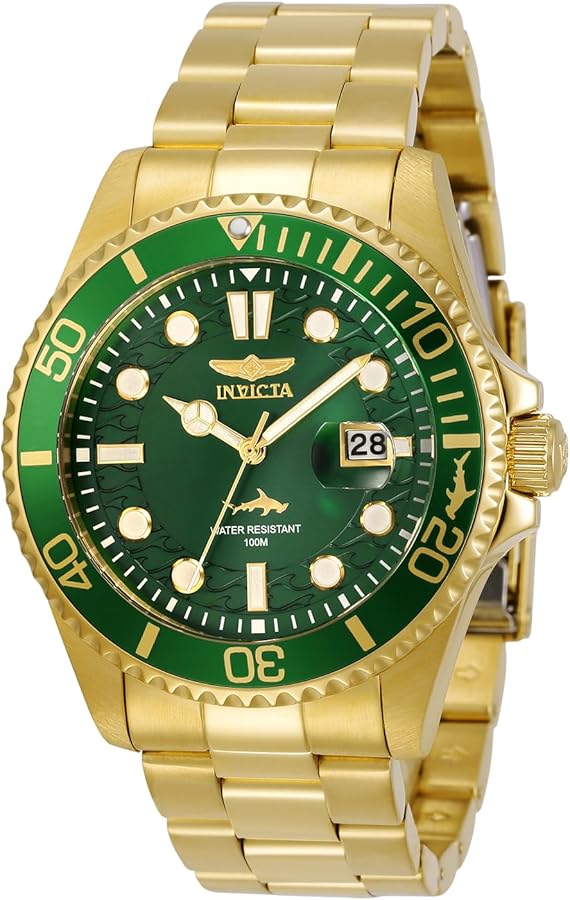 Amazon.com: Invicta Mens Pro Diver Quartz Watch, Gold, 30027