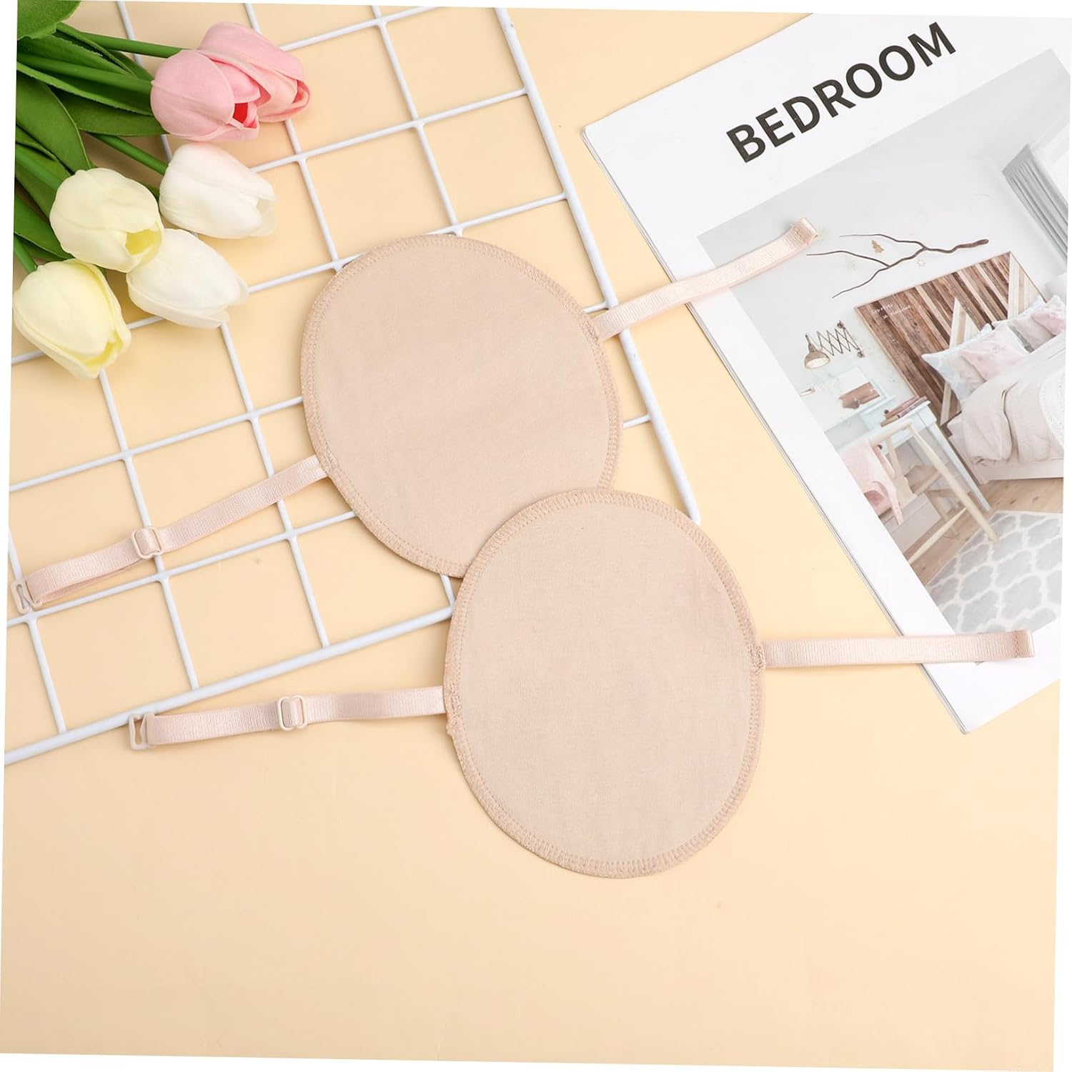 CALLARON 1pair Cotton Underarm Sweat Absorbing Pads Unisex Sweat Armpit Pads Breathable Quick-dry for Summer Use Prevents Odor and Wetness