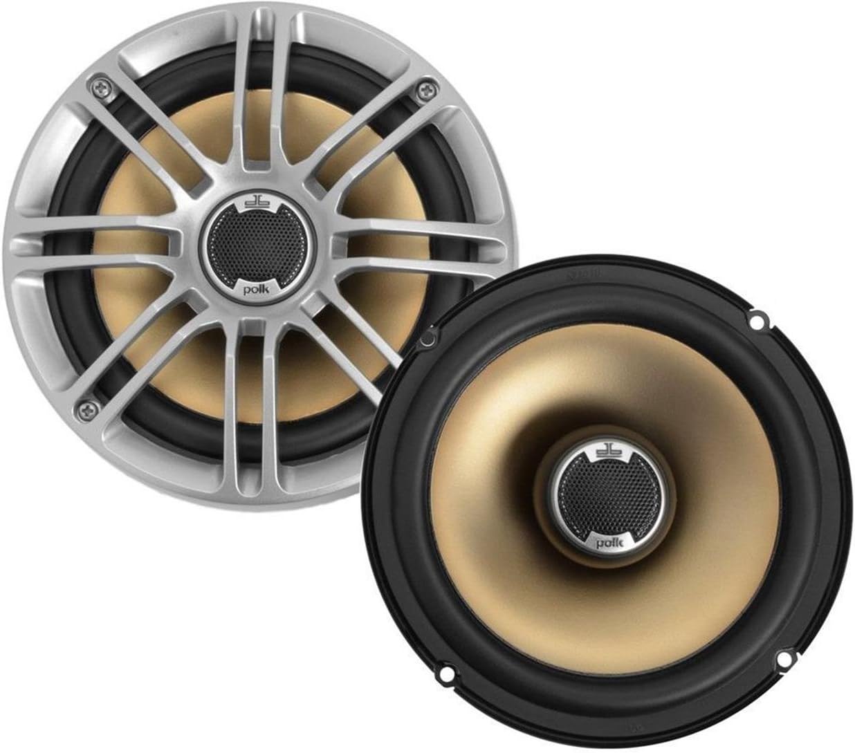 Polk Audio DB651 6.5"/6.75" 2-Way Marine Certified db Series Car Speakers with Liquid Cooled Silk Tweeters
