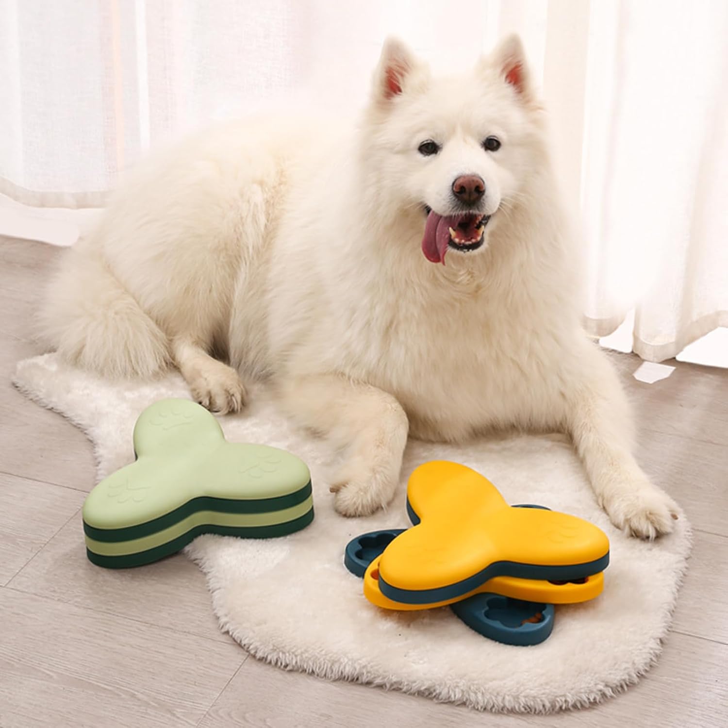 Busy Buddy Twist 'n Treat Rotating Dog Food Dispenser and Puzzle Toys - Interactive, Adjustable Slow Food Treat Feeder for Small, Medium, Large Dogs
