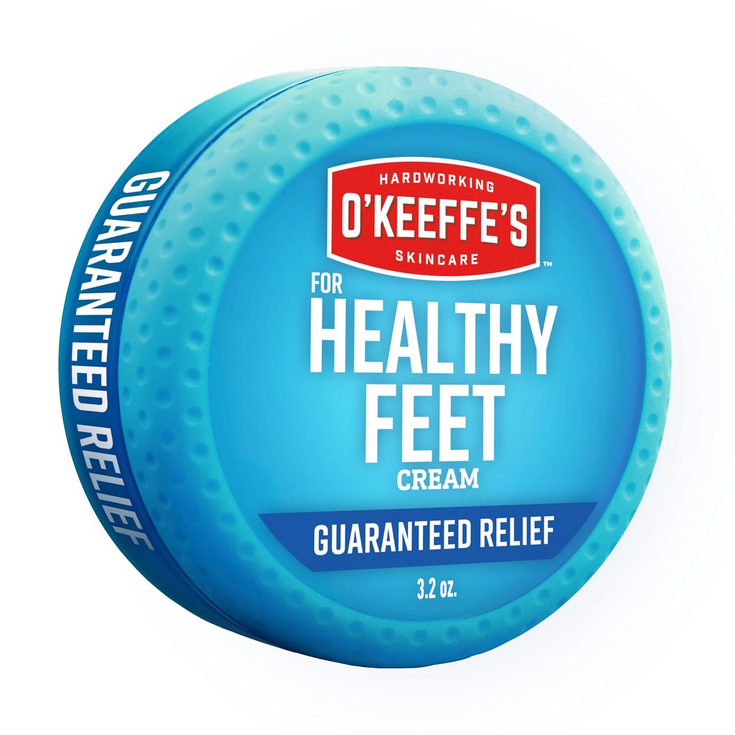 O'Keeffe's Healthy Feet Foot Cream 3.2oz Jar - #1 Relief for Cracked Dry Heels, Locks in Moisture Guaranteed