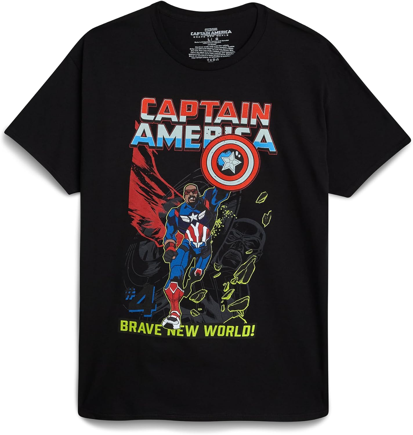 Marvel Mens Graphic T-Shirts - Avengers Spiderman Captain America Short Sleeve Crewneck Graphic Tee Shirt for Men (S-XL)