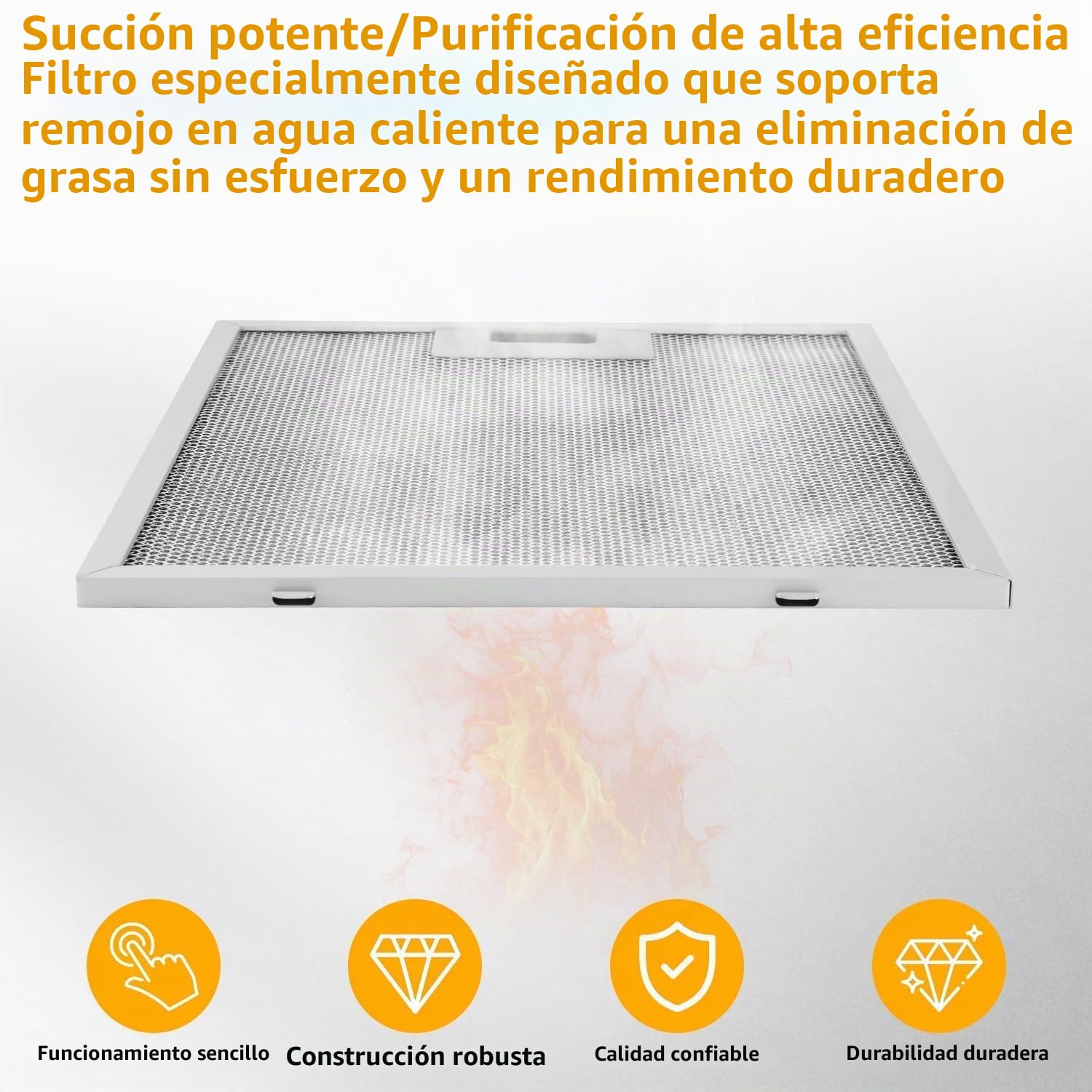 3 Piezas Filtro Para Campana Extractora, 320x260mm Rejilla Campana Extractora, Filtro Universal Filtro De Alumini, Compatible Con La Mayoría De Marcas De Campanas Extractora