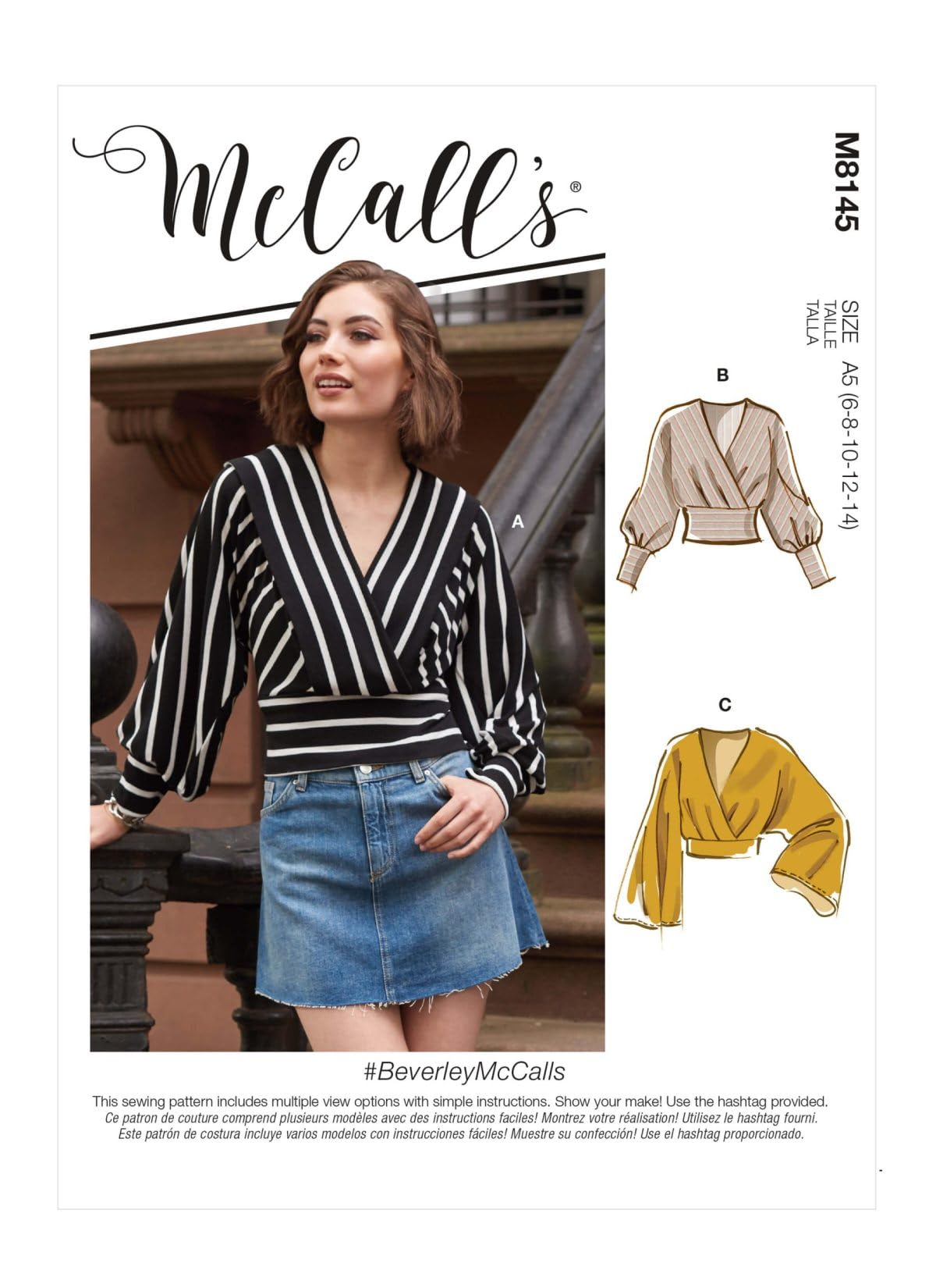 Patron de couture débardeur femme McCall's M8145F5 tailles de 16 à 24
