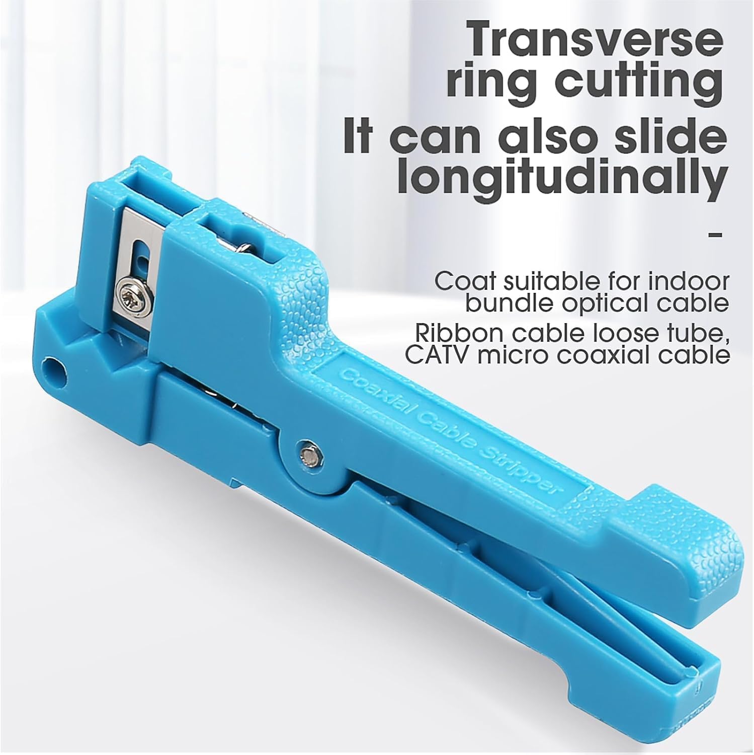 2-piece set fiber optical coaxial bundle tube stripper pliers (45-163+45-165) suitable for 3.2mm-7.9mm wire diameter fiber buffer tube socket stripper, coaxial cable stripper bundle tube stripper