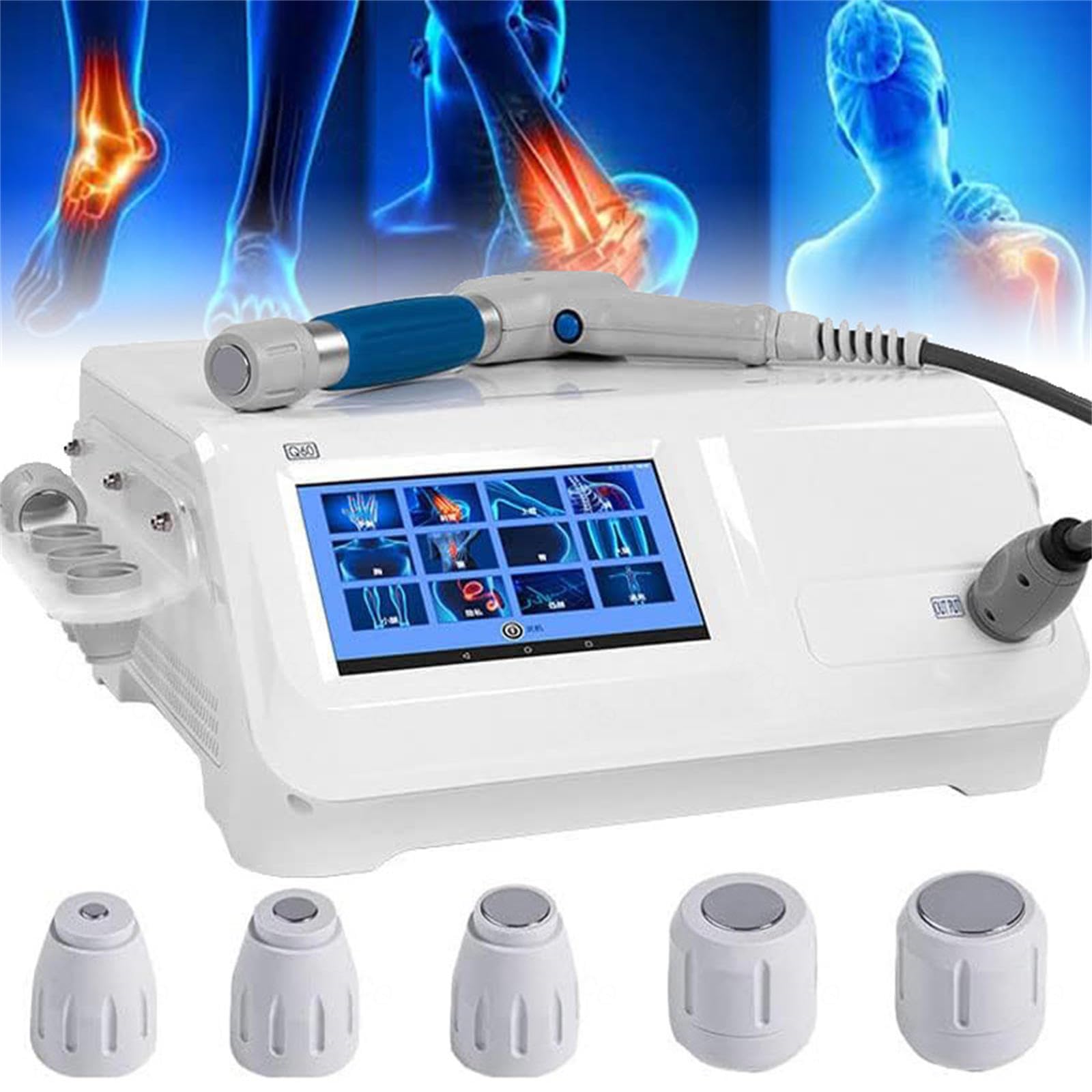Extracorporeal Shock Wave Therapy Machine E-D Treatment Pain Relief Deep Muscle Massager Relax Device for Neck Back Shoulder
