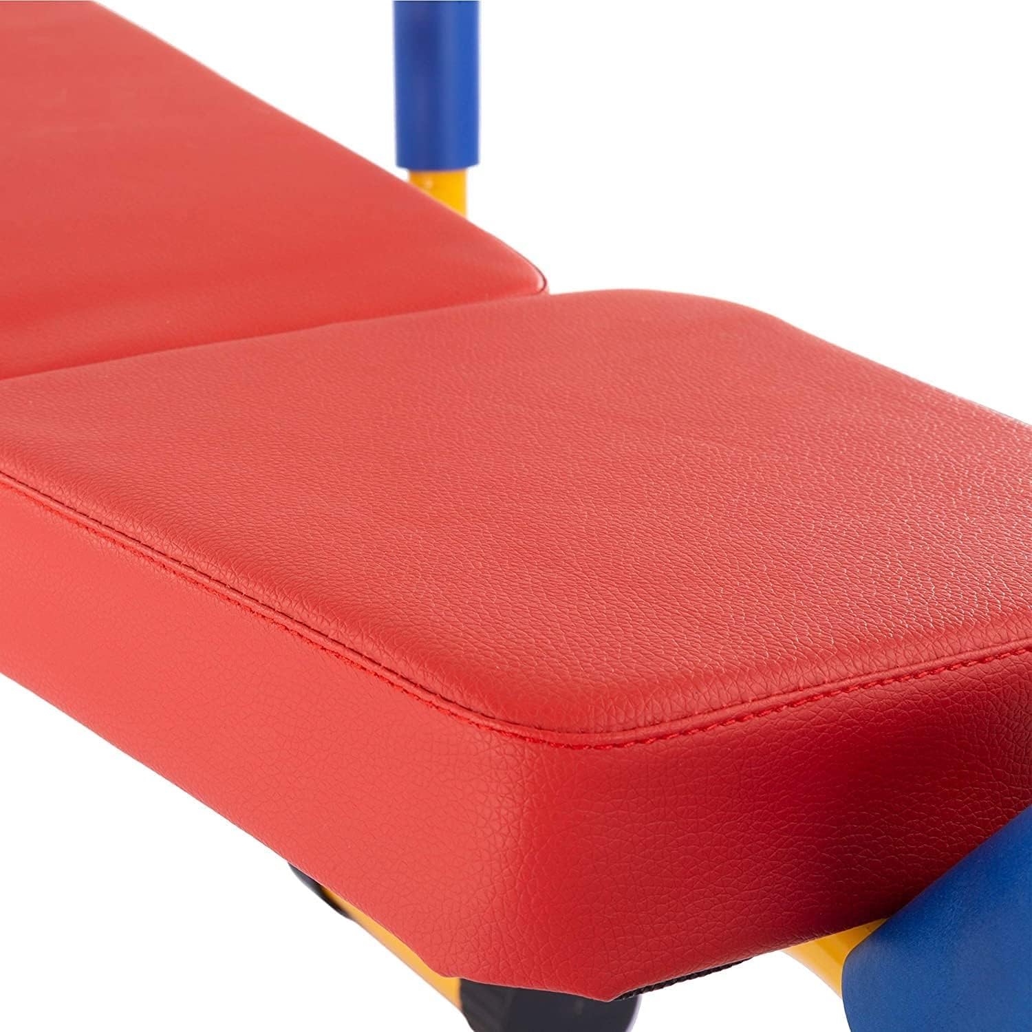 Juego de prensa de banco de entrenamiento ajustable para niños, equipo de entrenamiento de fuerza para gimnasio en casa, adecuado para escuelas y ejercicios divertidos