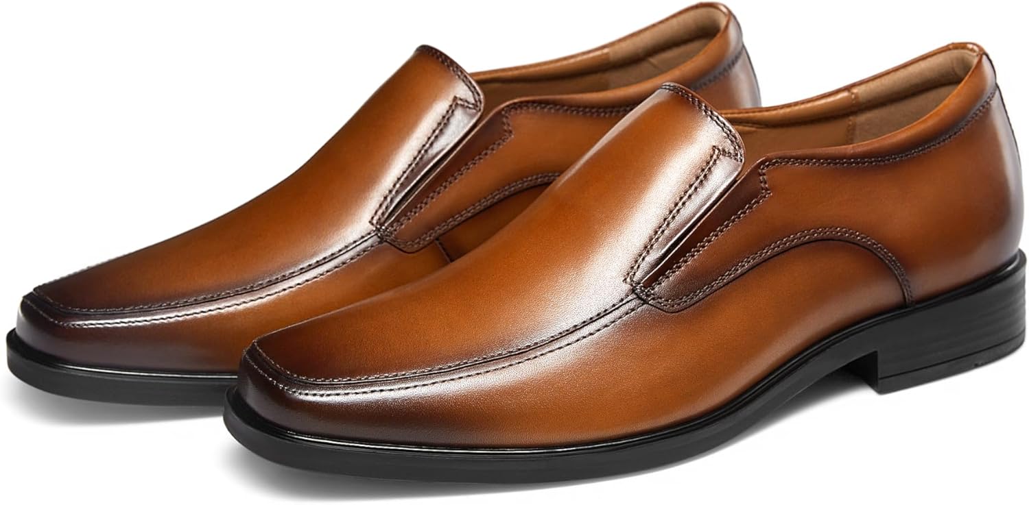 GIFENNSE Mens Loafers Leather Slip-on Dress Shoes - Image 2