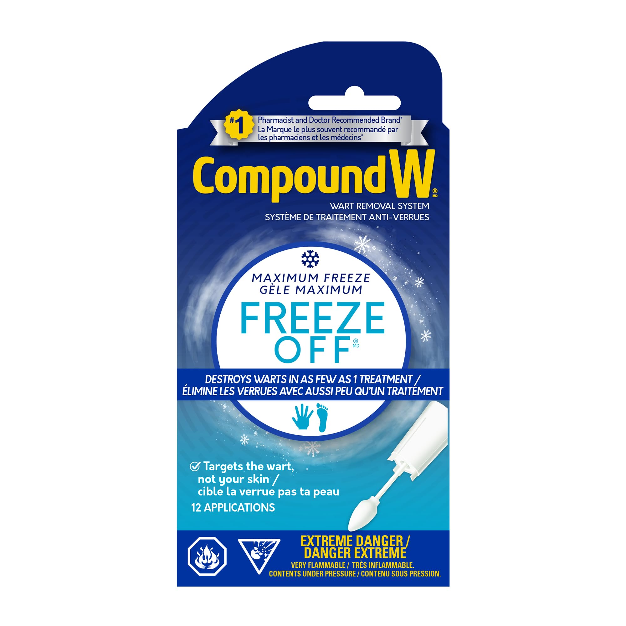 Compound W Wart Remover Freeze Off, 12 Applications