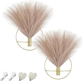 Pretty Jolly Boho Pampas Wall Decor Gold Metal Wall-Mounted Art
