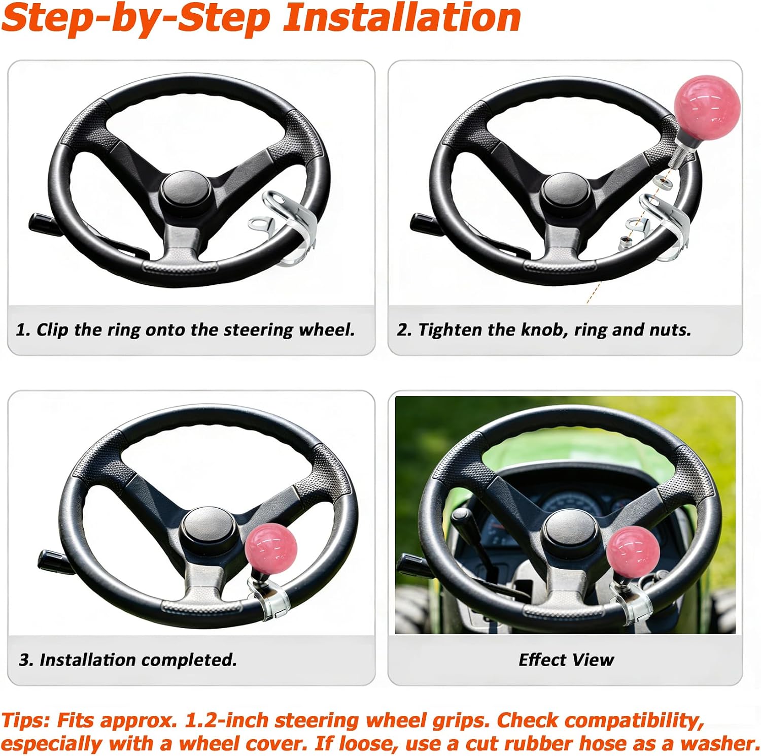 Steering Wheel Ball Knob Car Turning Suicide Spinner Power Handle