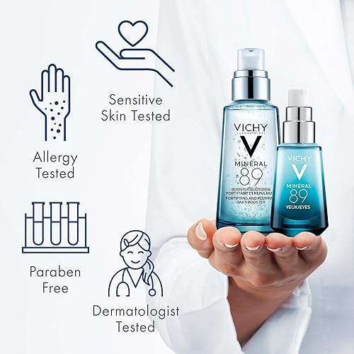 Miniatura 7 de Vichy Mineral 89 Booster, Pure Hyaluronic Acid Serum for Face with Volcanic Mineral Water for Skin Barrier Repair, Plumps & Hydrates, Lightweight