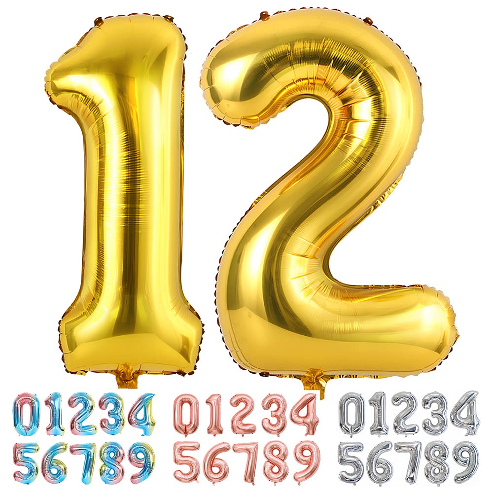 Foil Globo Número 5 Azul 40" (101cm), Inflable Helio o aire, Gigante Numeros 0-9, 10-19, 20-29, 30-100, Grande Globos Decoración para La Boda Aniversario y Cumpleaños Fiestas — view 370