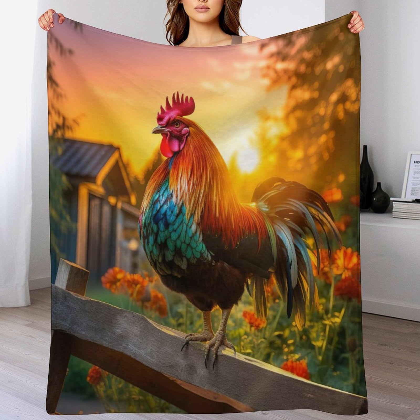 Couverture salon douce en flannel pour soirées cocooning