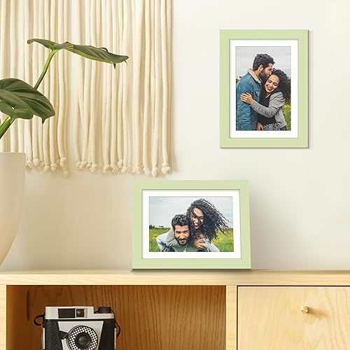 Vista 340 de upsimples - Portarretratos de 8.5 x 11 pulgadas, para fotos de 6 x 8 pulgadas con paspartú o de 8.5 x 11 pulgadas sin paspartú, marcos de fotos