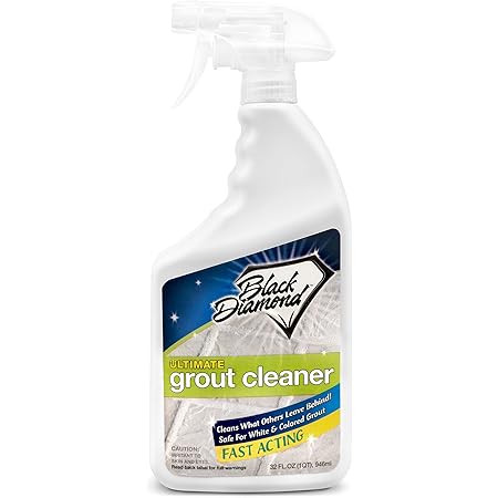 Ultimate Grout Cleaner for Tile Floors Blasts Away Years of Dirt and Grime Making Cleaning Easy. This Heavy Duty Spray Cleaning Solution Produces Amazing results, and it is Safe for Colored Grout and Natural Stone. (1 Quart)