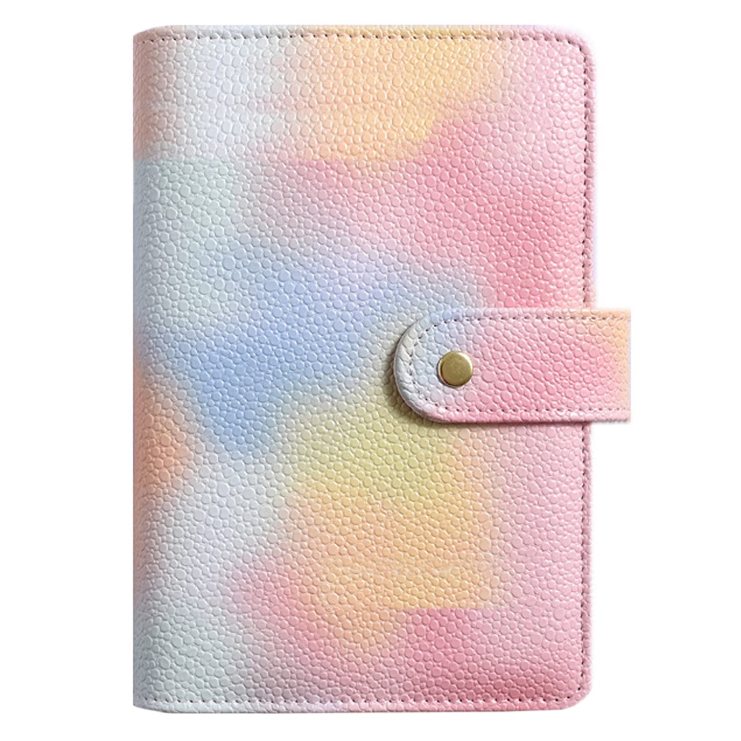 NectaRoy A5 Binder, Money Saving Wallet Binder Case, Silver 6 Ring Binder, Cash Stuffing Binder Notebook Personal Planner, Money Organiser Binder for Work and Travel, 6.9" x 9.2"