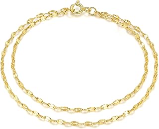 14K Gold Bracelets for Women Gold Chain Bracelets for Women Layered Brac...