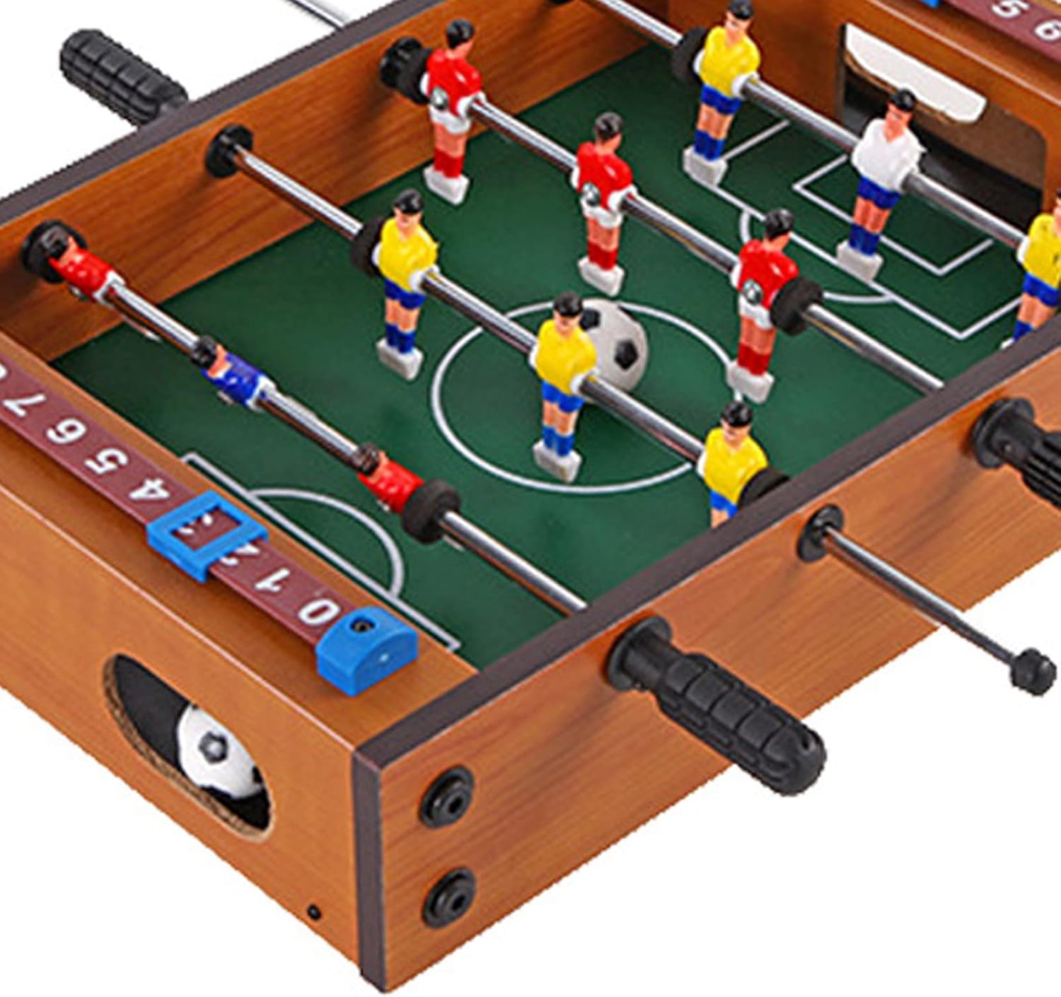 Mini Foosball Table, Foosball Table, Portable Mini Table Football 12mm Tabletop Soccer Game for 2 to 4 People Parent Kids Toys for Adults and Kids