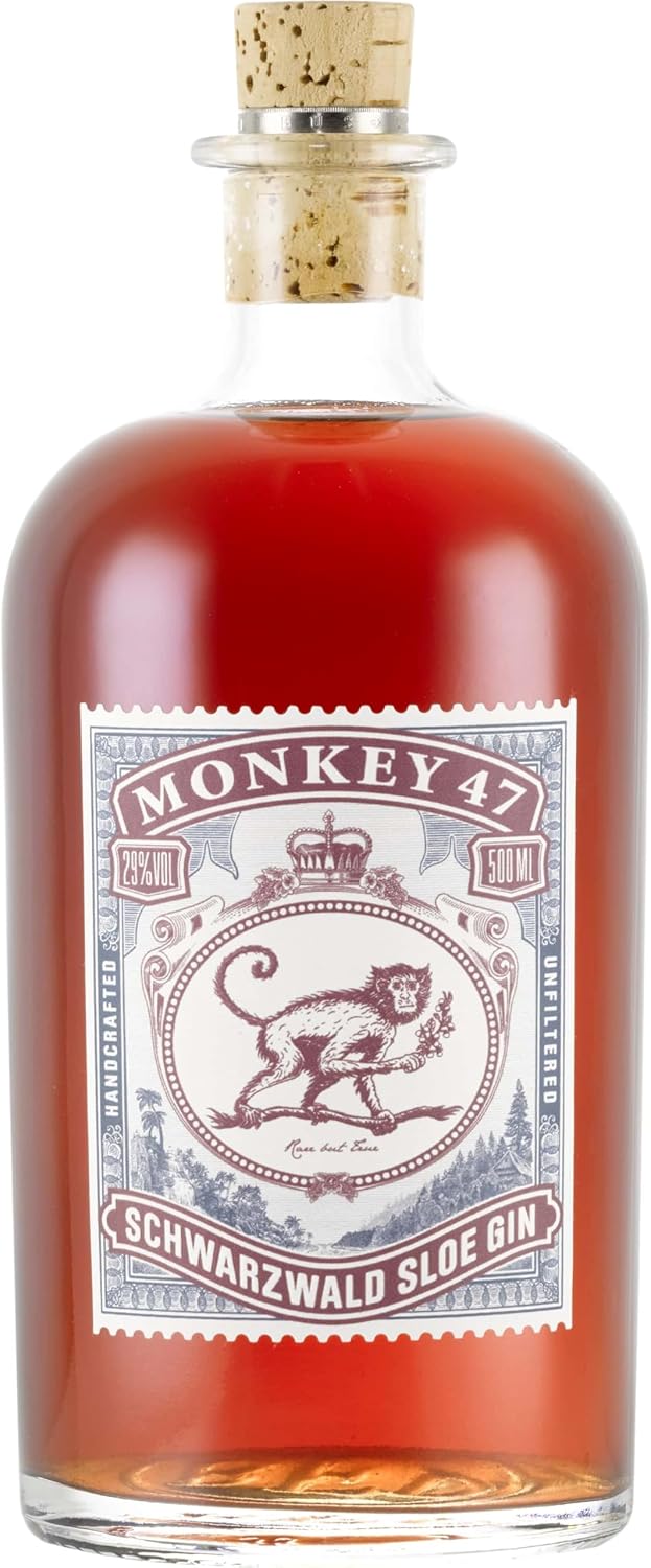 Monkey 47 Schwarzwald Sloe Gin 29% Vol. 0,5l – fruchtiger Schlehen-Gin