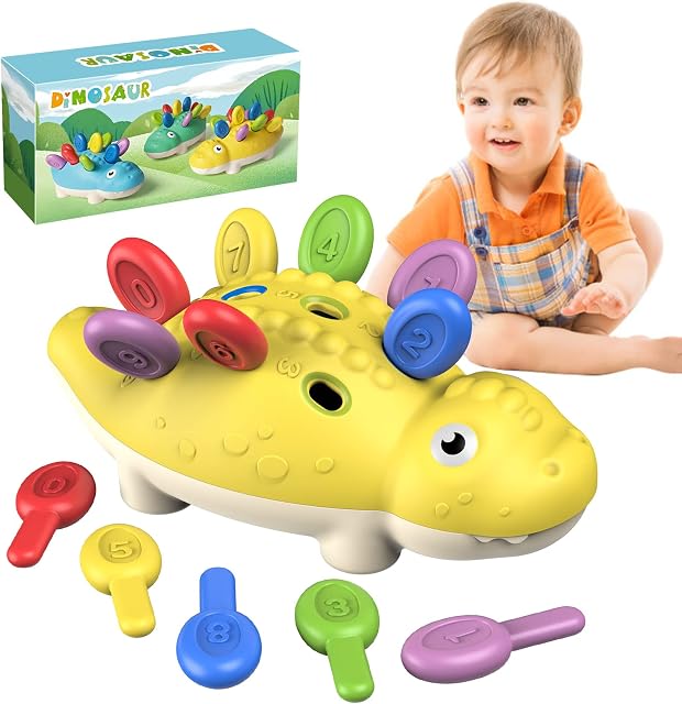 Baby Montessori Sensory Toys for 1 Year Old Boys, Toddler Learning Fine Motor Skills Toys, Educational Developmental Games Toys Gifts for 1 2 3 One Two Year Old Age 6 9 12 18 Months Boys Girls Kids