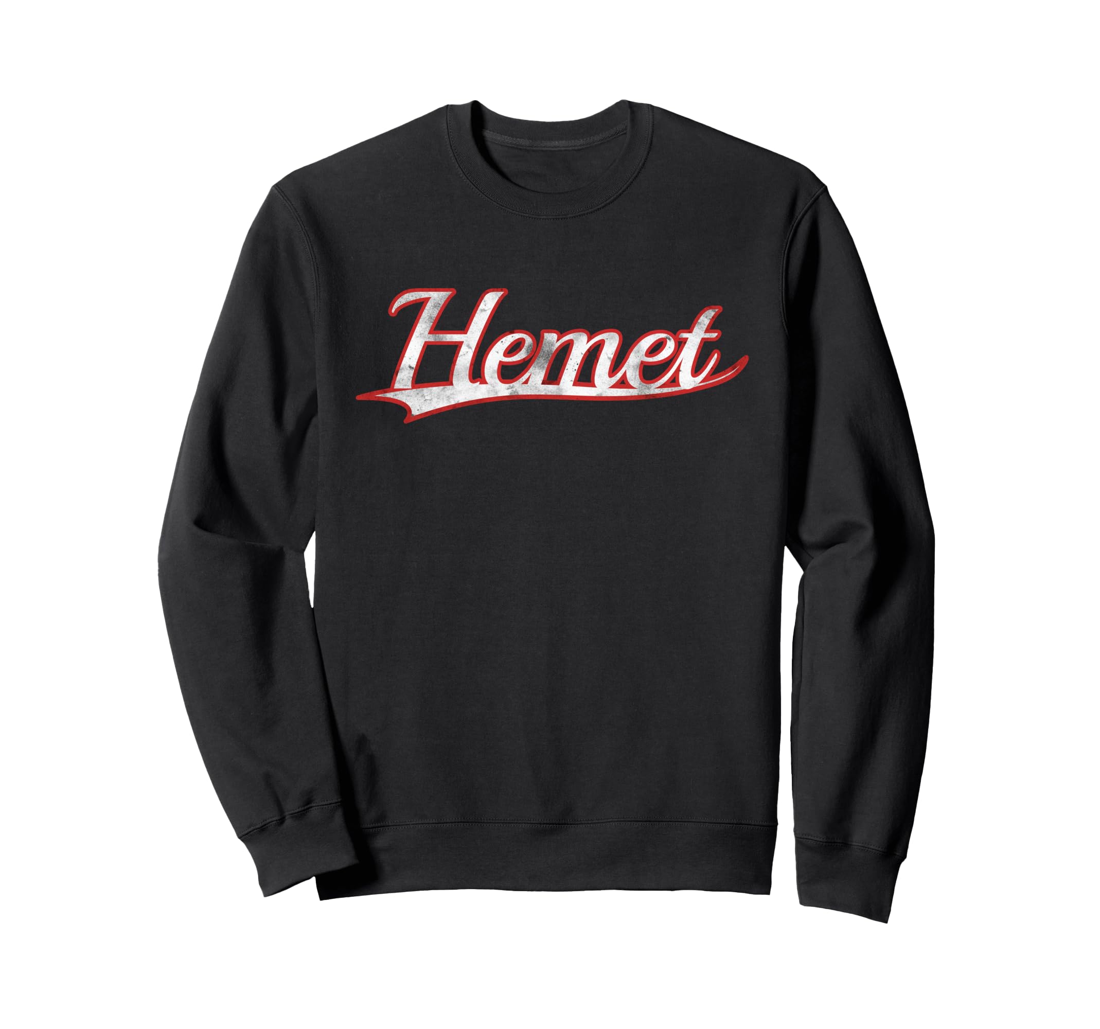 Hemet California Riverside County Vintage Varsity Distressed Sweatshirt