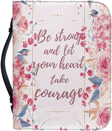Miniatura 22 de TODIYADDU Funda de la Biblia para las mujeres, cubierta de la Biblia de la PU, suave bolsa de libro personalizada impermeable, bolsa de iglesia