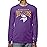 Junk Food Clothing x NFL - Minnesota Vikings - Bold Logo - Unisex Adult Long Sleeve T-Shirt for Men and Women - Size XX-Large