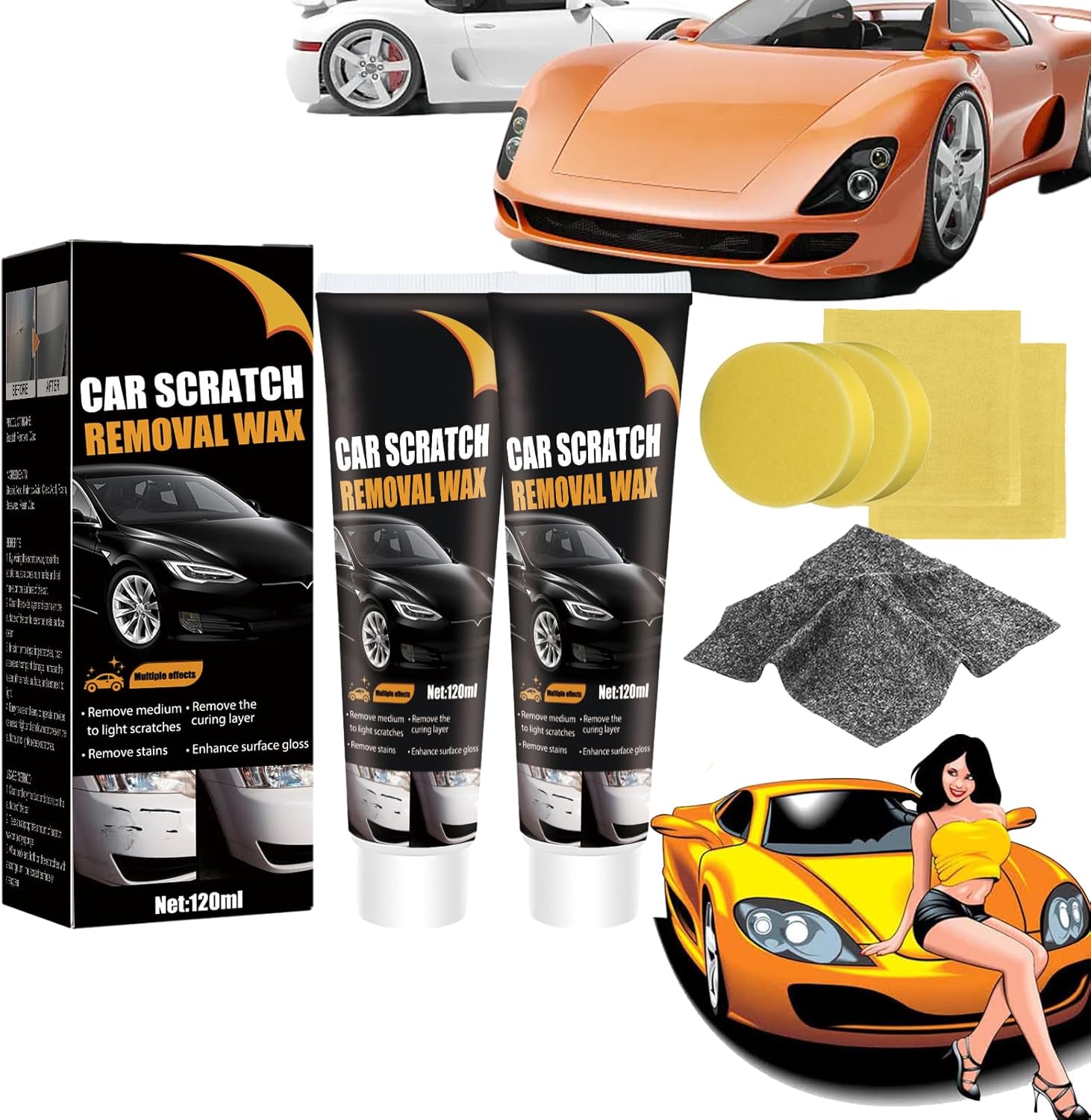 Sowhatahow Car Scratch Repair Paste, Sowhatahow Scratch