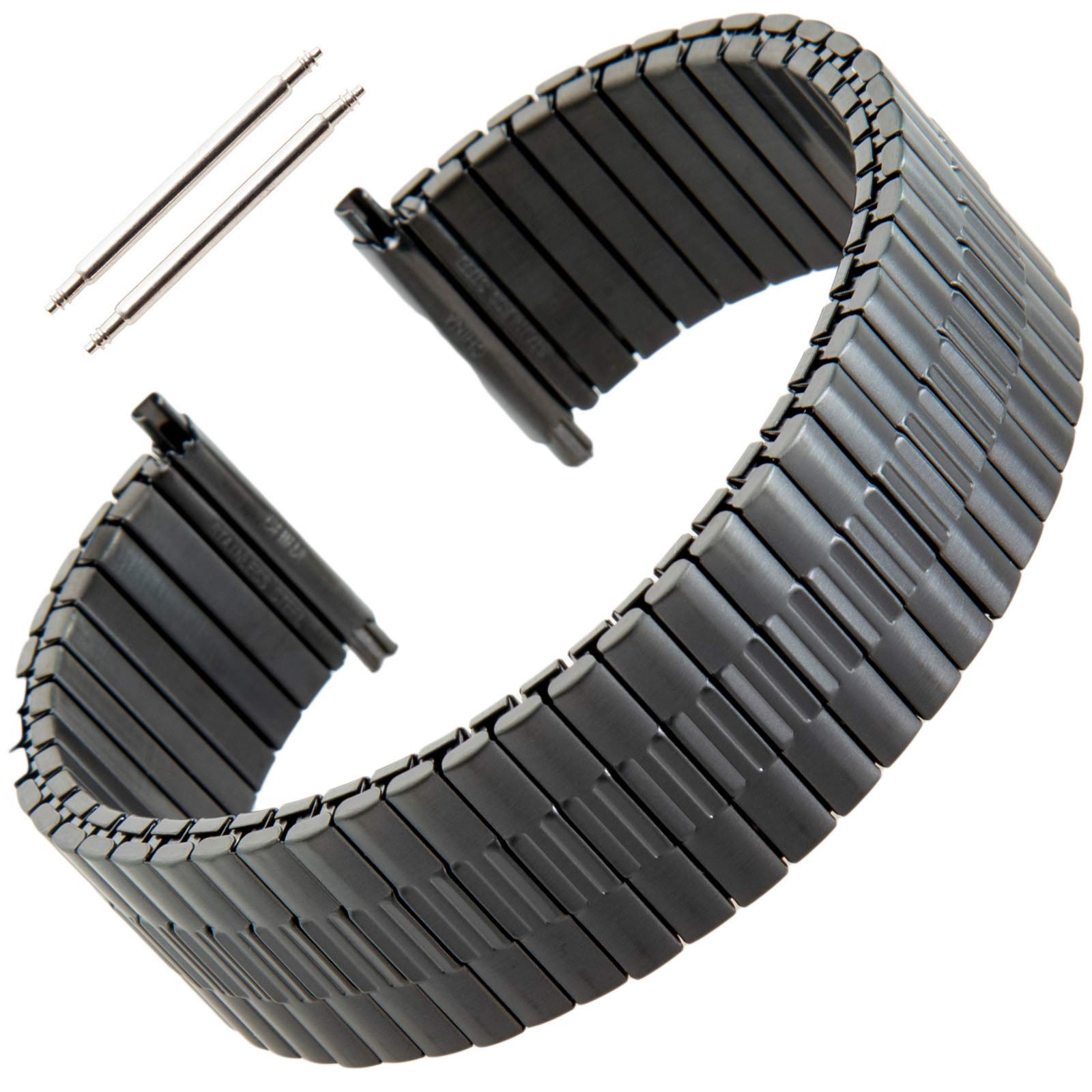 Gilden Gents Expansion Extra Long 20-24mm Wide Stainless Steel Watch Band 552W