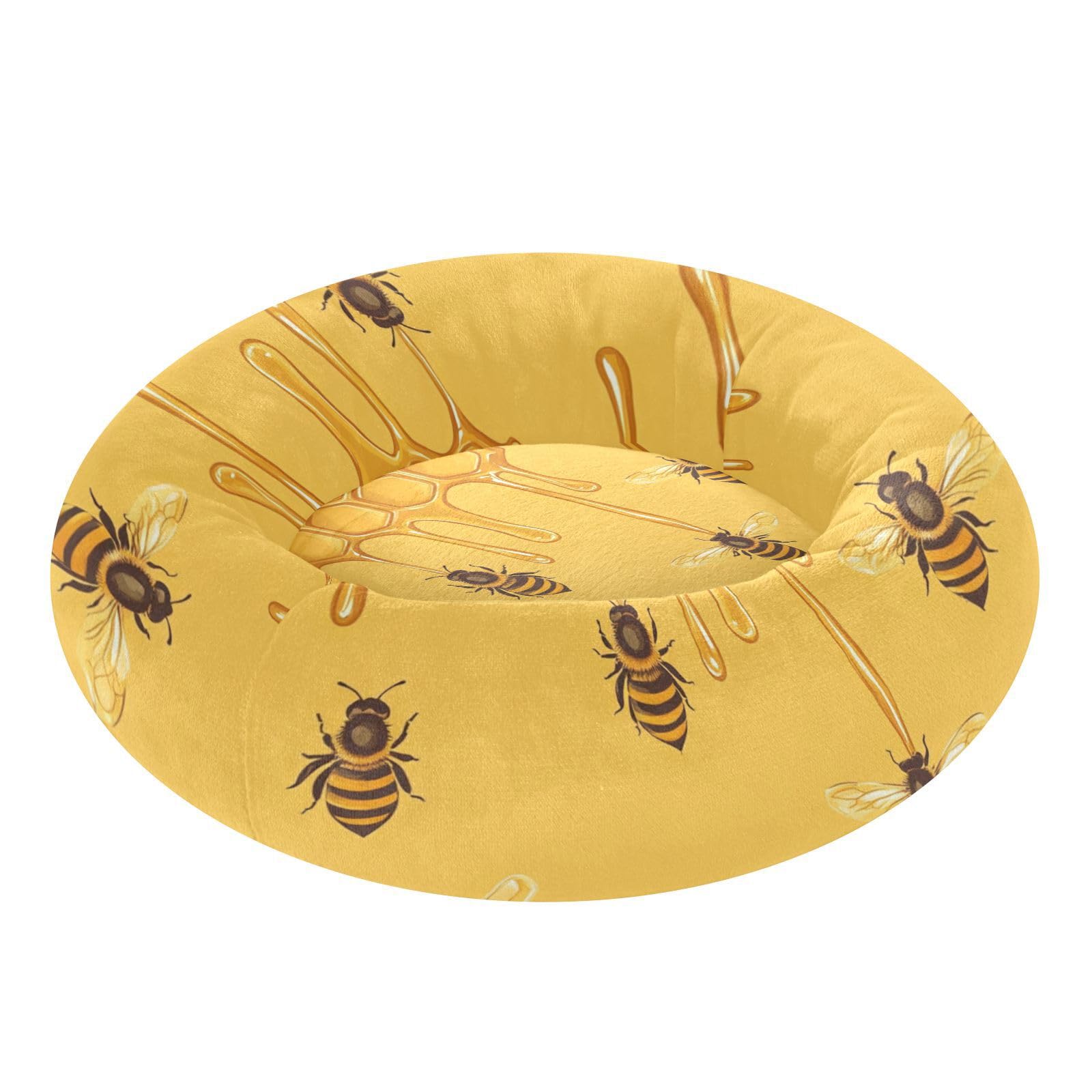 Lit pour chien beignet nid d'abeille coussin animaux très petite taille S