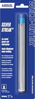 Markal 96007- Silver Streak Reflective Round Refills (6 Pk) for Markal 96006 Holder, Silver Color For Welding applications, Metal Layout & Fabrication Work