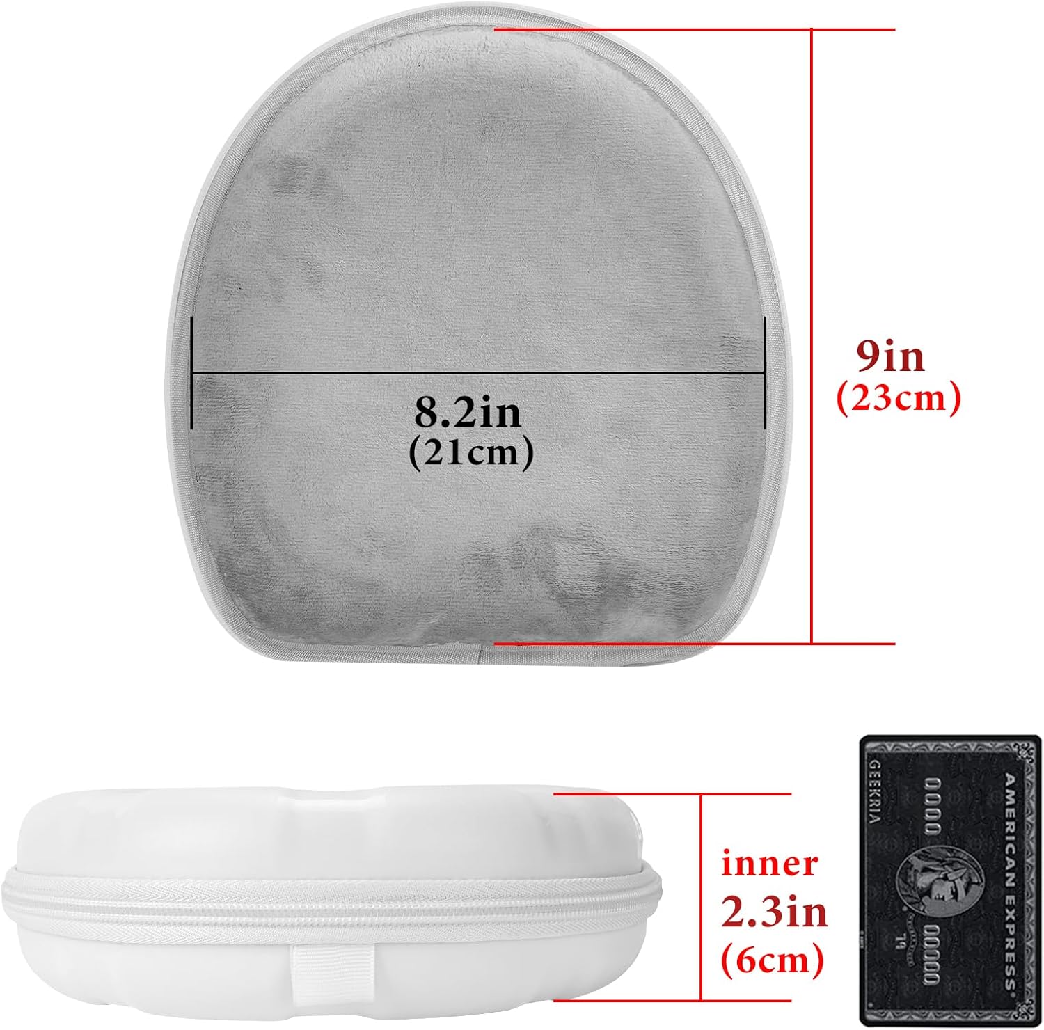 Geekria PRO Rugged Headphones Case Compatible with JBL Tune 760/750NC/720BT, Live770NC, Hard Shell, Durable, Multi-Layer Protection Travel Carrying Bag (White)