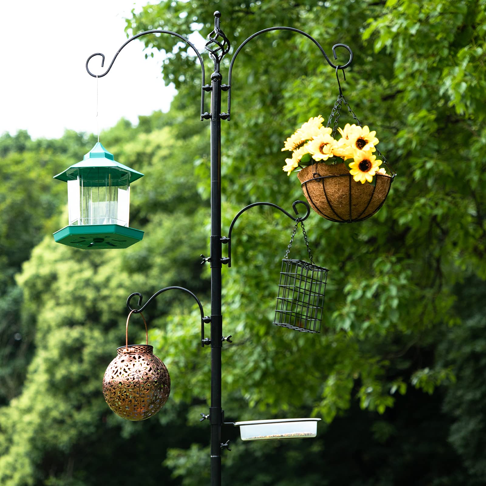 Buy BEJOY 2.3M Bird Feeding Station, Wild Bird Feeder Pole with Water