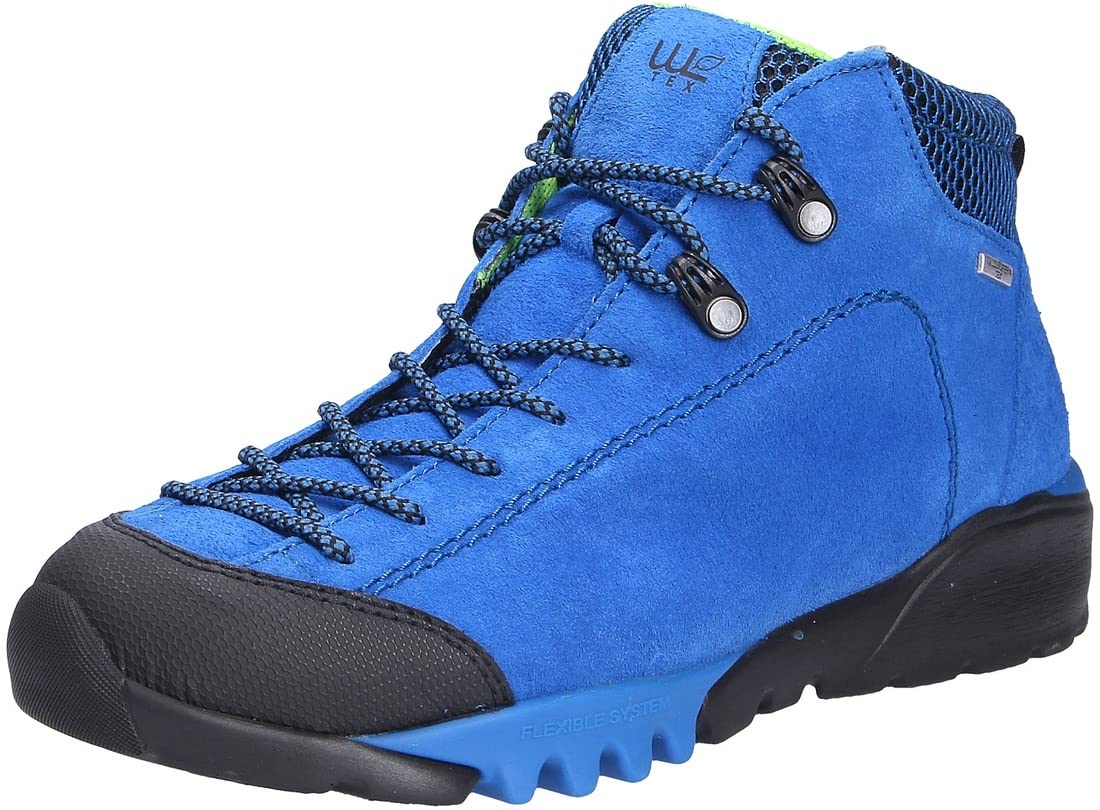 Waldläufer H-AMIATA Bootie, Gummi Velour-F. Sport Net, blau mare, Weite H 787970-300-198 Blau Gr. 40
