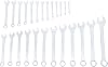 BGS Diy 1198 Open-Ended Ring Spanner Set 25 Pieces SW 6-32 mm Including Tetron Roll Bag Combination Spanner